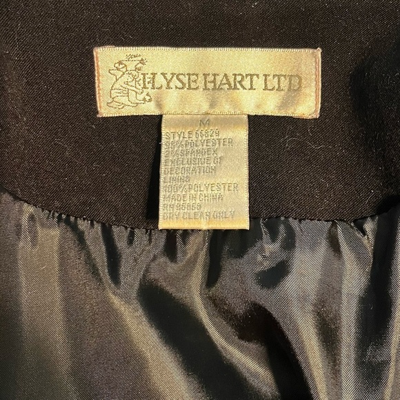 Ilyse Hart Ltd Ladies Vintage Butterfly Floral Embroidered Blazer Size Medium - Picture 7 of 11